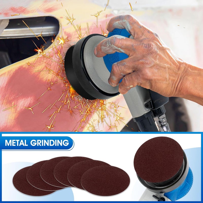 PUIMIT 3-Inch Mini Air Sander | High-Speed 11,000 RPM Pneumatic Orbital Tool | Compact DA Sander for Auto Detailing, Spot Repair & Small Projects - Image 5